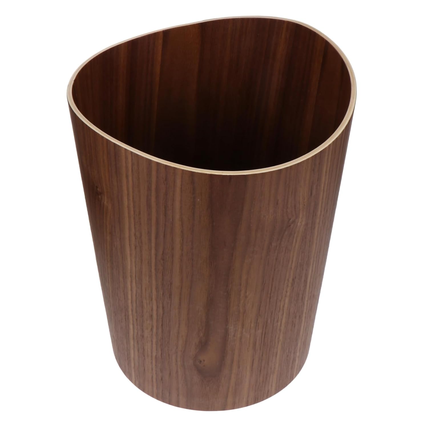 ABOOFAN 1pc Nordic Style Wooden Bathroom Trash Can Home Goods Kitchen Rubbish Can Garbage Container