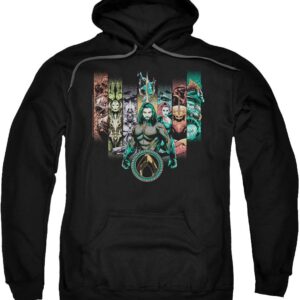 A&E Designs Aquaman Movie Hoodie Characters Black Hoody
