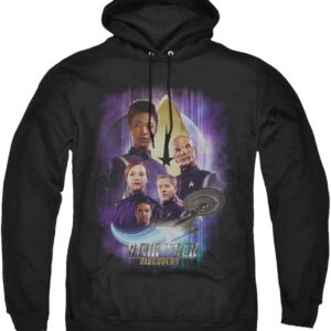 A&E Designs Star Trek Hoodie Characters Black Hoody