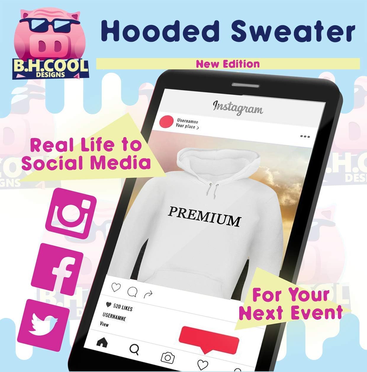 BH Cool Designs Emotionally Attached To Fictional Characters - Men's Soft & Comfortable Pullover Hoodie - Image 4