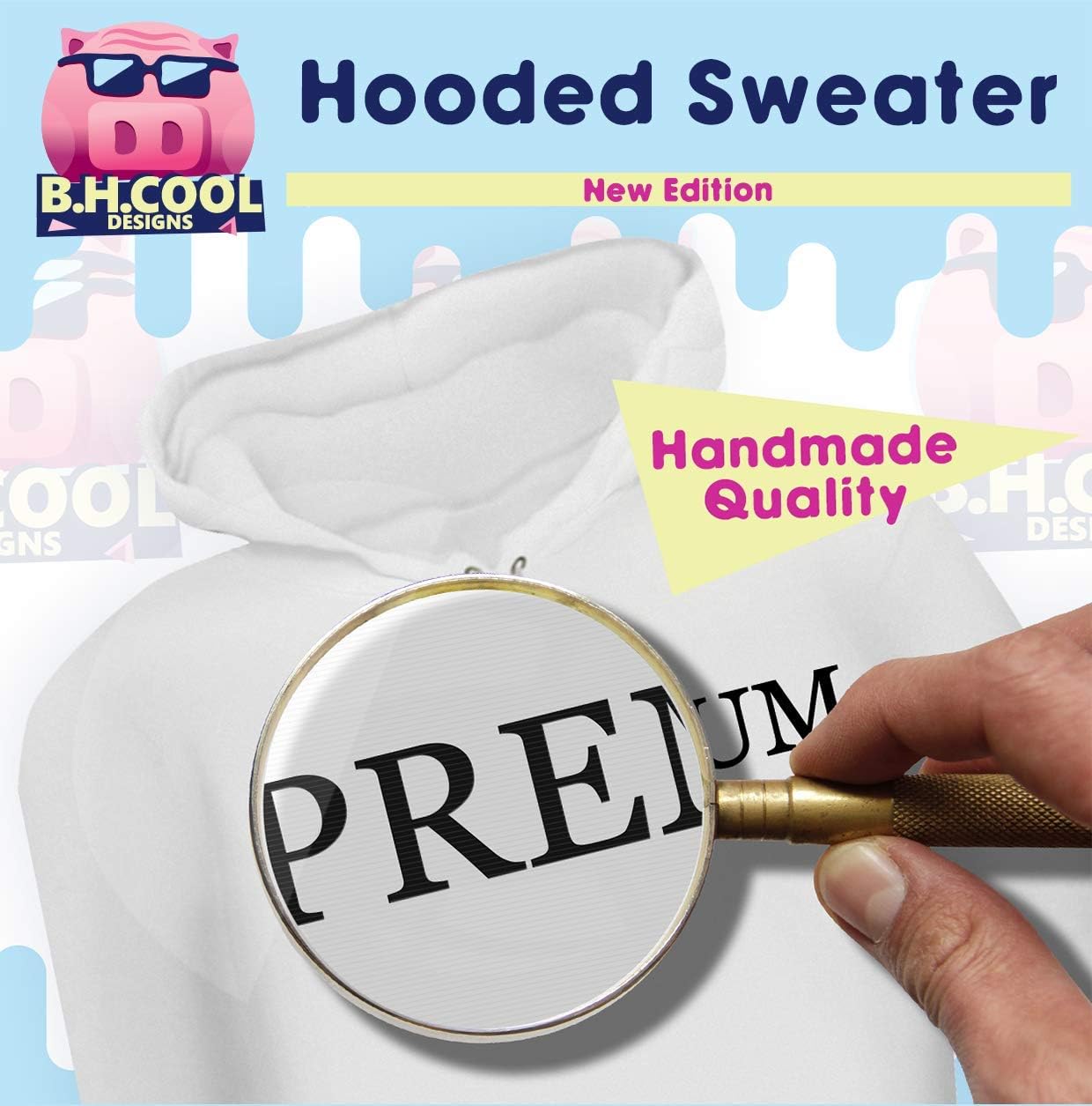 BH Cool Designs Emotionally Attached To Fictional Characters - Men's Soft & Comfortable Pullover Hoodie - Image 2