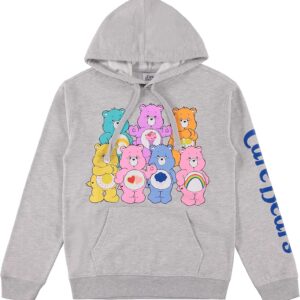 Care Bears Ladies Hoodie Sweatshirt - Ladies Classic Clothing - Cheer Friend Funshine Good Luck Hoodie Sweatshirt
