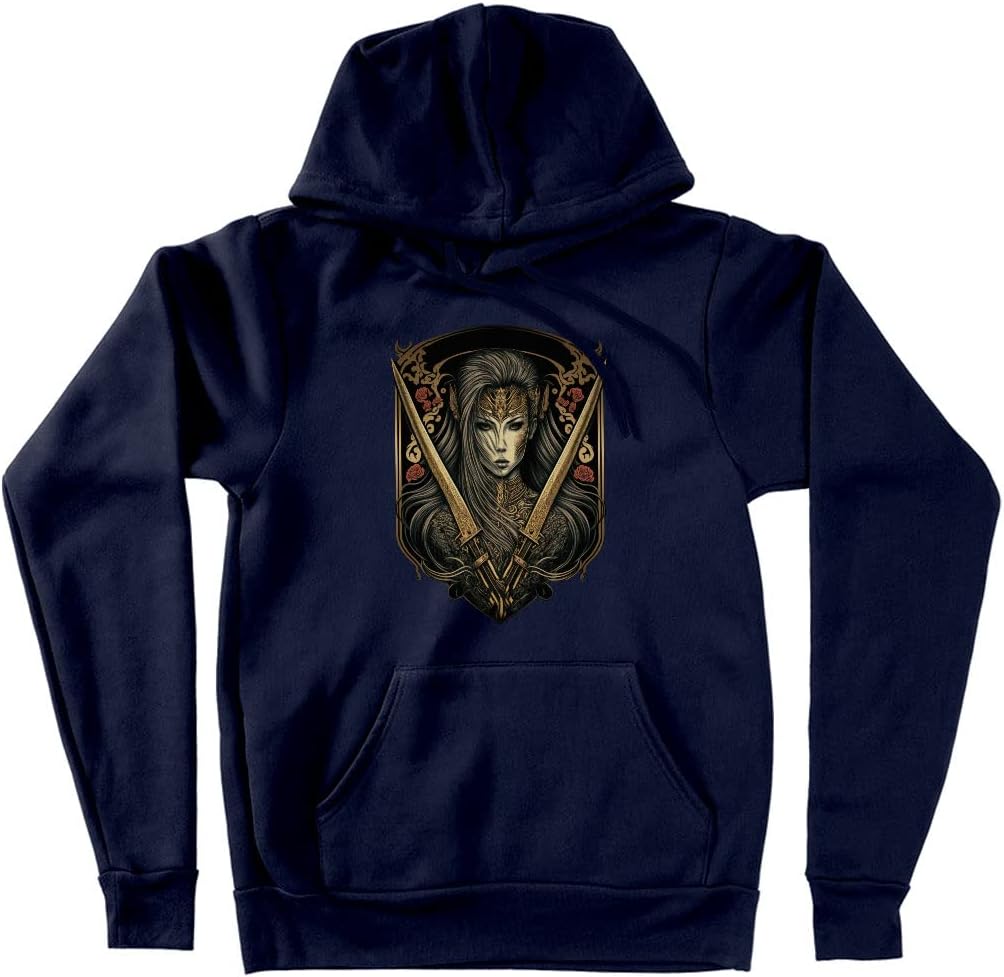 Character Hooded Sweatshirt - Fantasy Woman Hoodie - Art Hoodie - Image 6
