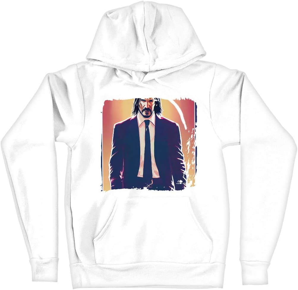 Comic Book Character Hooded Sweatshirt - Bright Hoodie - Graphic Hoodie - Image 5