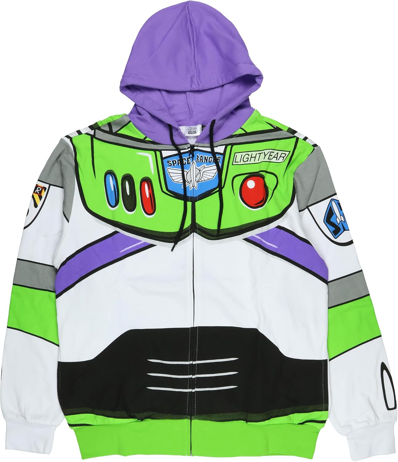 Disney Pixar Toy Story Men's I Am Buzz Lightyear Astronaut Costume Adult Sweatshirt Zip Hoodie - Image 6