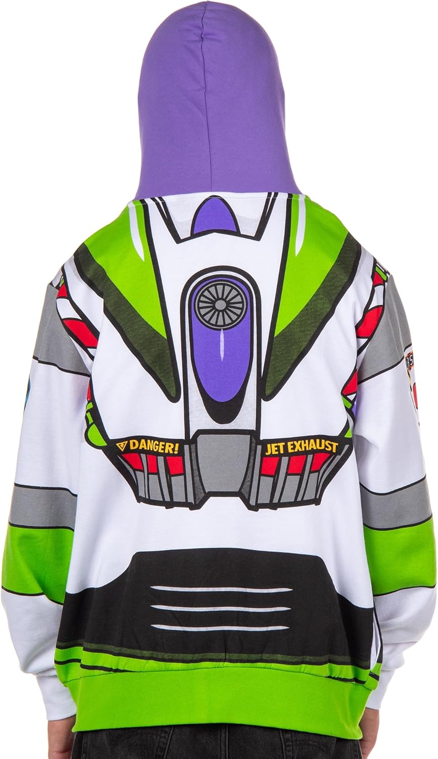 Disney Pixar Toy Story Men's I Am Buzz Lightyear Astronaut Costume Adult Sweatshirt Zip Hoodie - Image 5