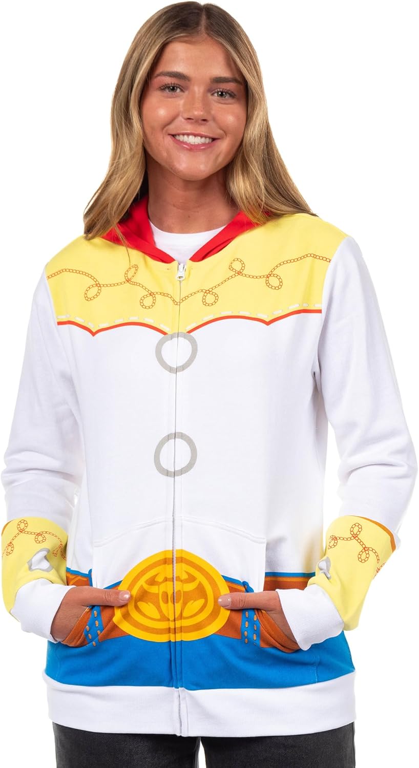 Disney Toy Story Women's I Am Jessie Junior's Cosplay Costume Zip Up Hoodie