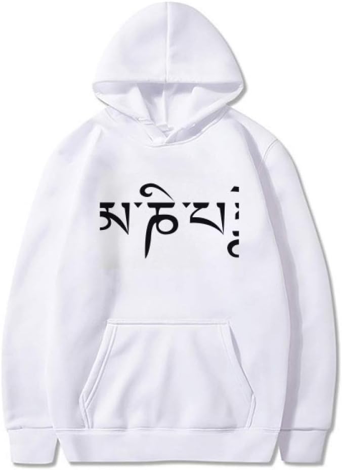 DIYthinker Customs Sanskrit Character Figure Words Sweatshirt Pullover Fleece Hoodie Sweater Sport