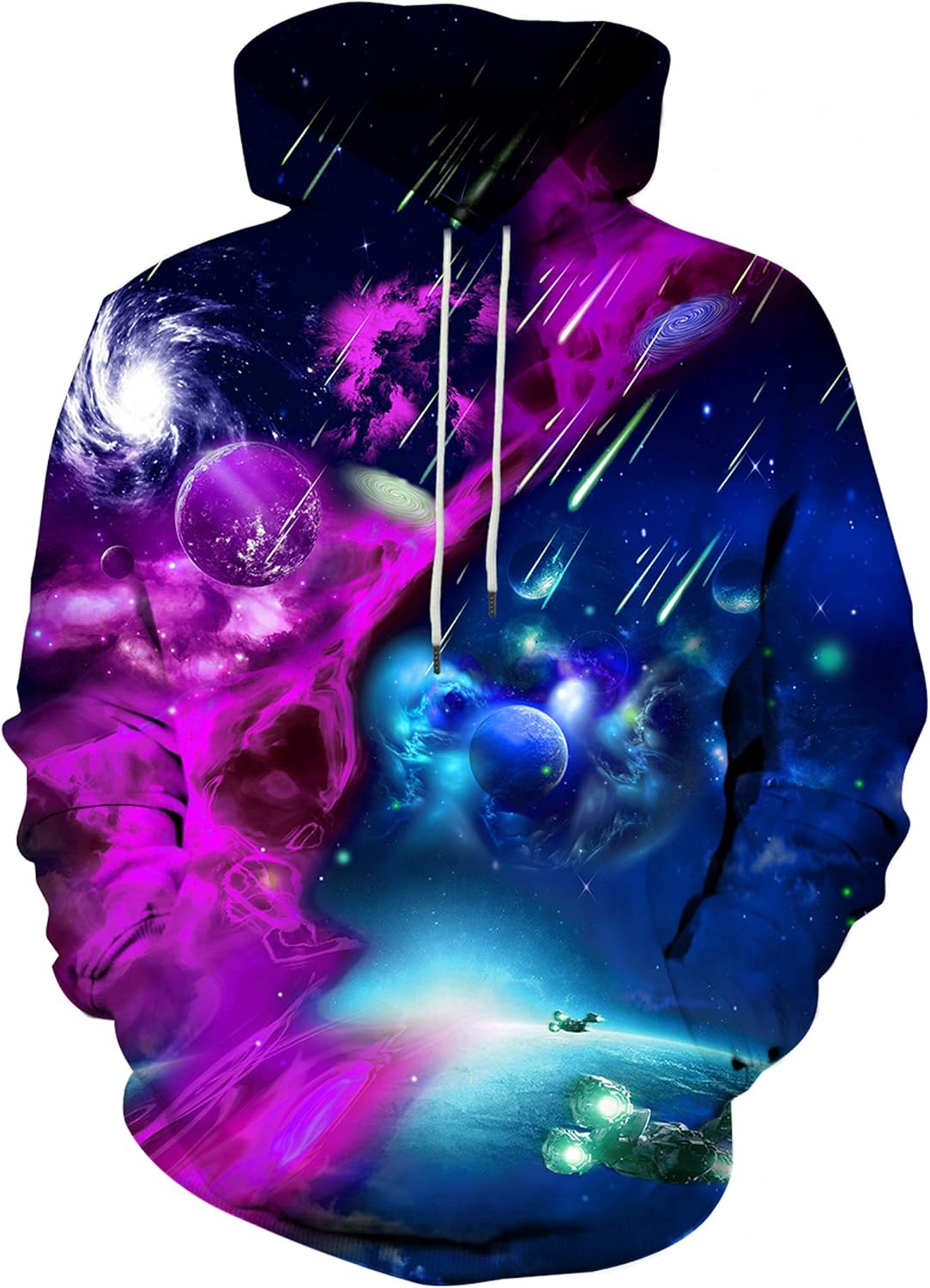 Hgvoetty Unisex 3D Print Hoodies Graphic Space Pullover Hooded Sweatshirts for Men Women - Image 15