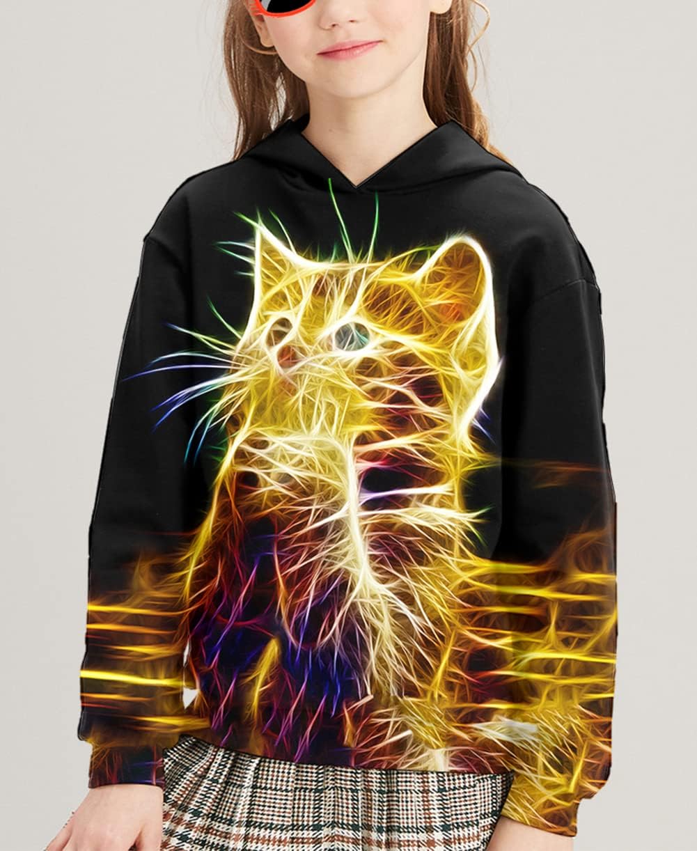 Hgvoetty Unisex Boys Girls Hoodies 3D Printed Hooded Sweatshirts for Kids Pullovers with Pockets 6-15 Years - Image 4