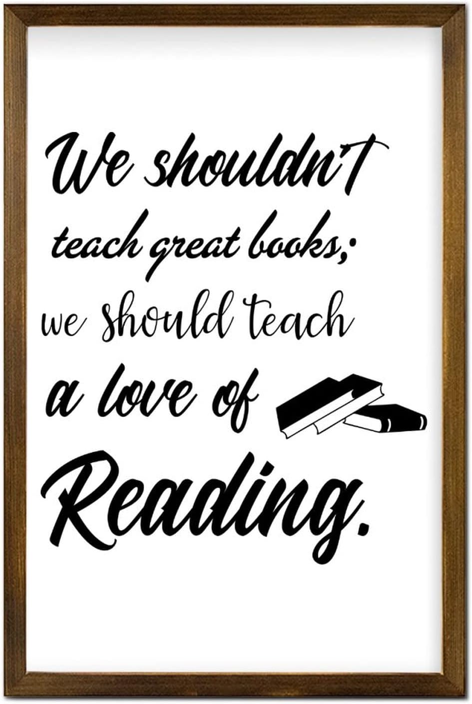 Inspirational Quotes Christian Wood Frame Wall Sign to Keep The Body in Good Health is A Duty Wall Framed Wood Signs Rustic Framed Wooden Sign for Hotel Home Garage Shop Bar 20x16in - Image 15