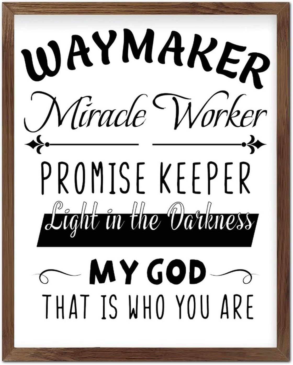 Inspirational Quotes Christian Wood Frame Wall Sign to Keep The Body in Good Health is A Duty Wall Framed Wood Signs Rustic Framed Wooden Sign for Hotel Home Garage Shop Bar 20x16in - Image 16