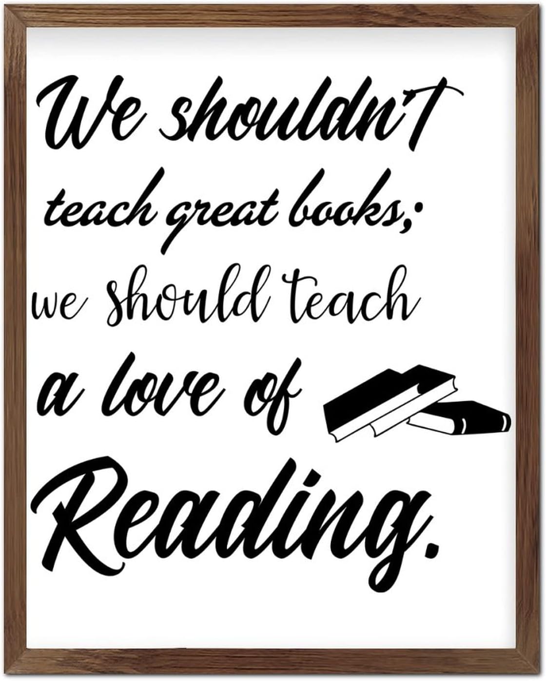 Inspirational Quotes Christian Wood Frame Wall Sign to Keep The Body in Good Health is A Duty Wall Framed Wood Signs Rustic Framed Wooden Sign for Hotel Home Garage Shop Bar 20x16in - Image 23