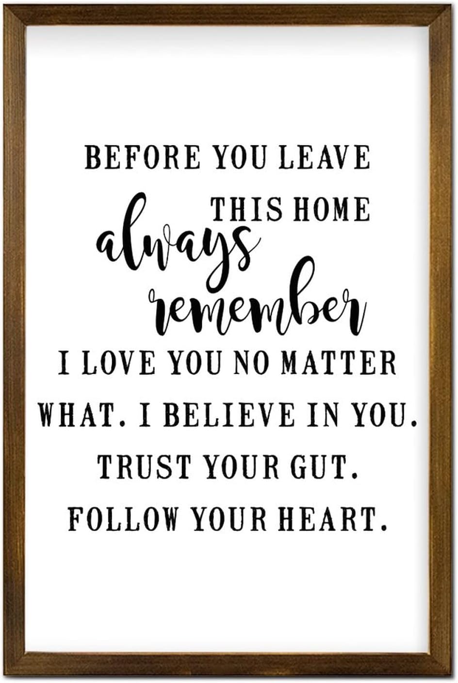 Inspirational Quotes Christian Wood Frame Wall Sign to Keep The Body in Good Health is A Duty Wall Framed Wood Signs Rustic Framed Wooden Sign for Hotel Home Garage Shop Bar 20x16in - Image 20