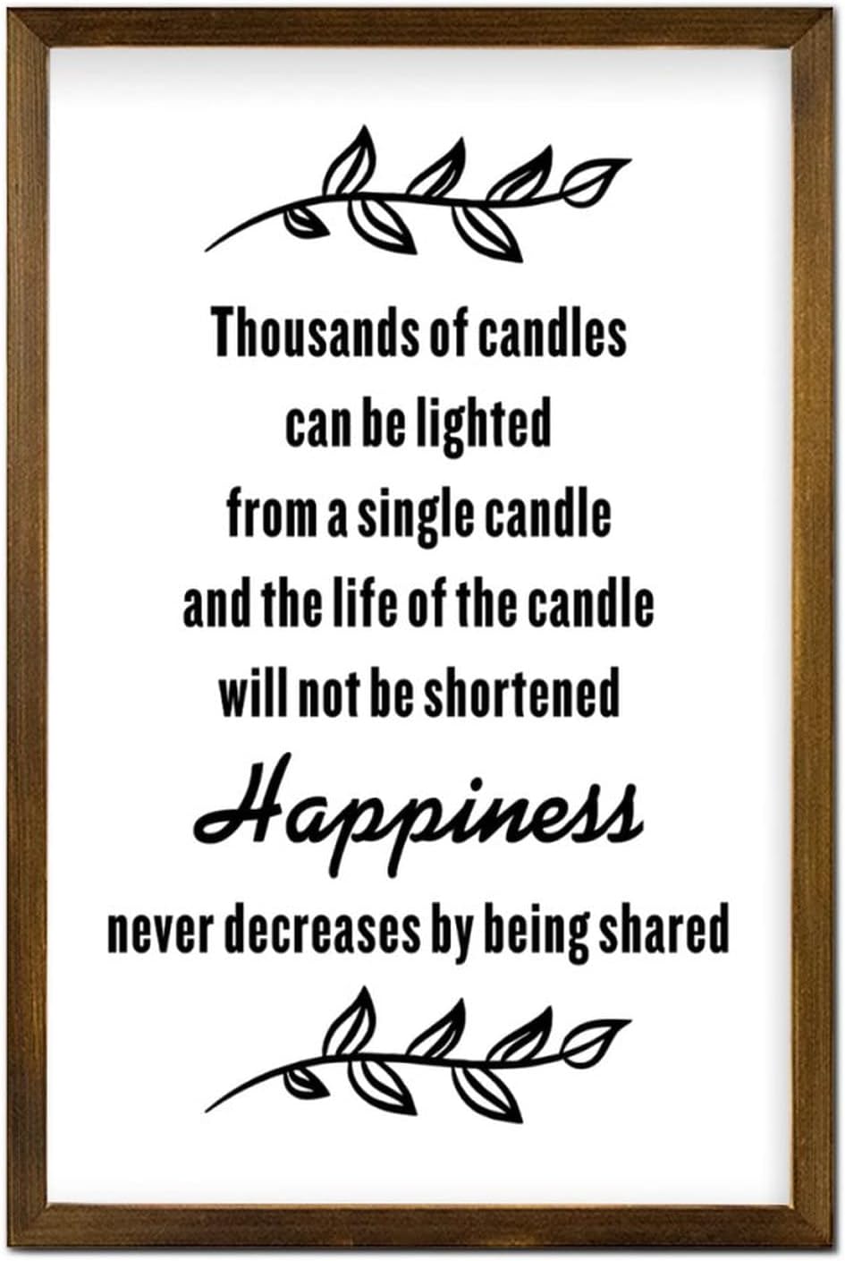 Inspirational Quotes Christian Wood Frame Wall Sign to Keep The Body in Good Health is A Duty Wall Framed Wood Signs Rustic Framed Wooden Sign for Hotel Home Garage Shop Bar 20x16in - Image 12