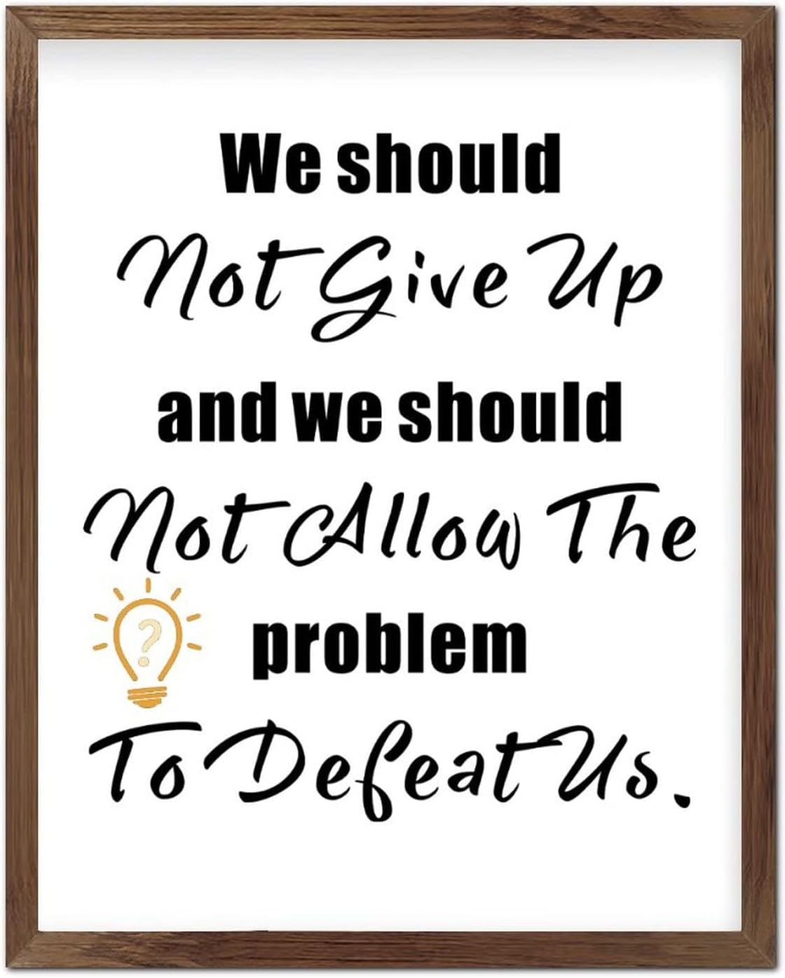 Inspirational Quotes Christian Wood Frame Wall Sign to Keep The Body in Good Health is A Duty Wall Framed Wood Signs Rustic Framed Wooden Sign for Hotel Home Garage Shop Bar 20x16in - Image 14