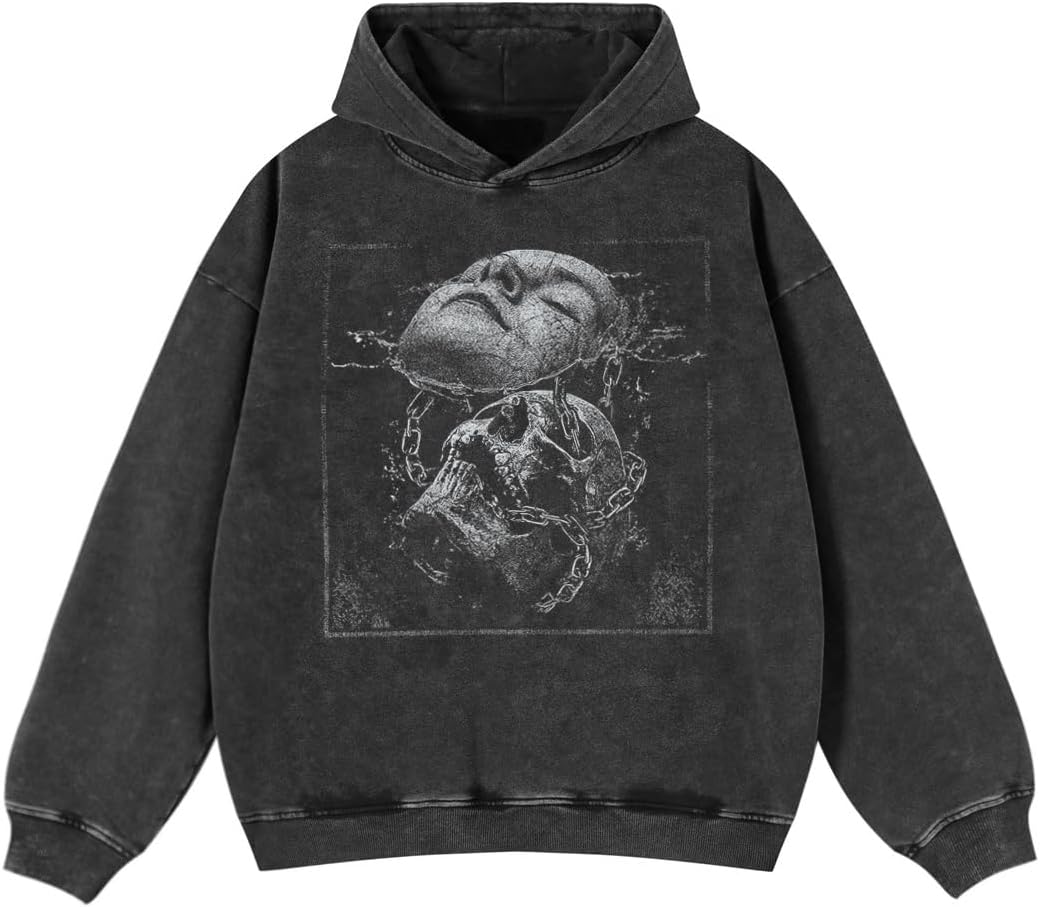 Rapidstreet Men Streetwear Hoodie Sweatshirt Aesthetic Graphic Pullover Cotton Unisex - Image 14