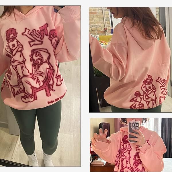 Rapidstreet Men Streetwear Hoodie Sweatshirt Aesthetic Graphic Pullover Cotton Unisex - Image 7