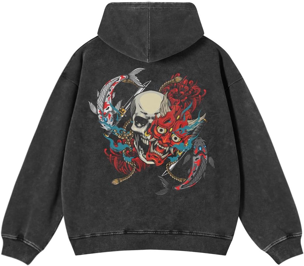 Rapidstreet Men Streetwear Hoodie Sweatshirt Aesthetic Graphic Pullover Cotton Unisex - Image 17