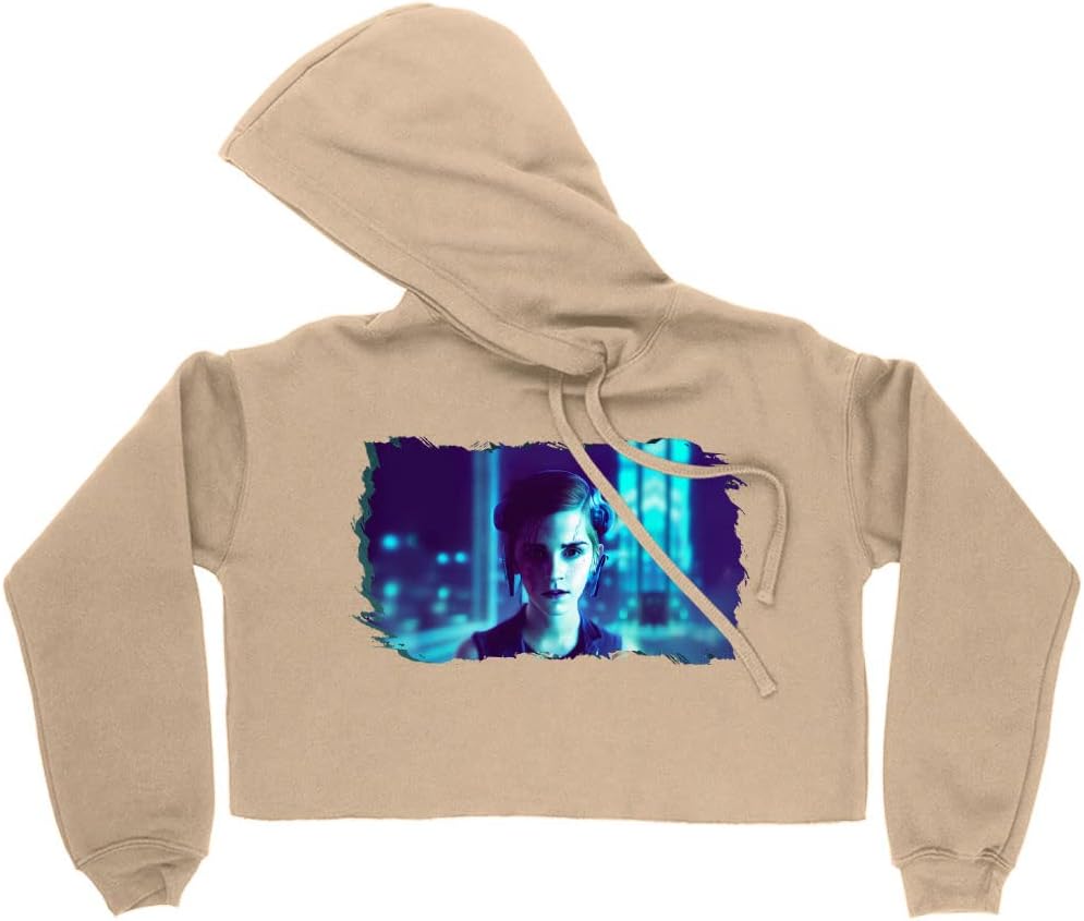 SERENITY TRENDS Movie Character Women's Cropped Fleece Hoodie - Trendy Cropped Hoodie for Women - Robotics Hooded Sweatshirt - Image 5